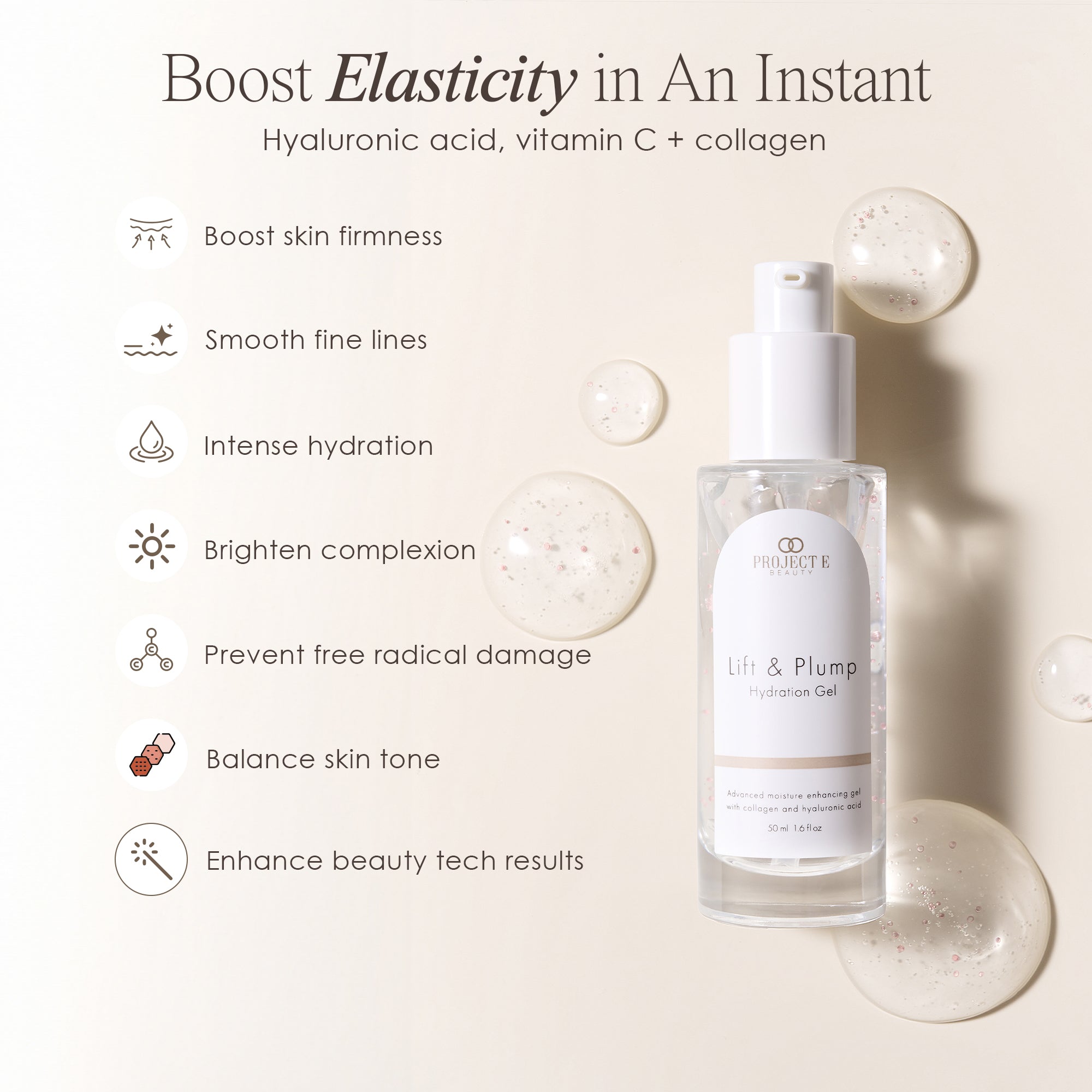 Project E Beauty Lift & Plump Hydration Gel - Project E Beauty