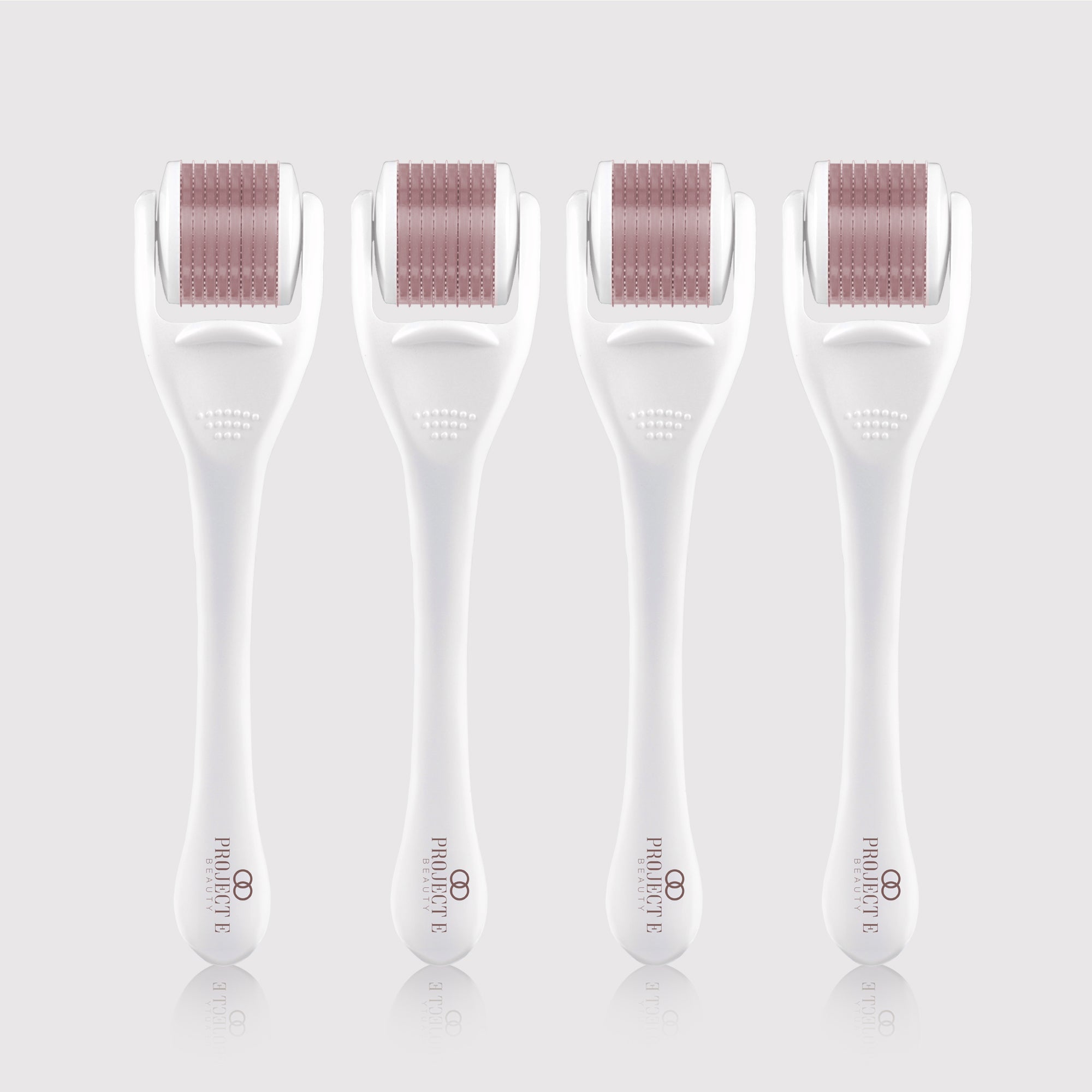The Derma Roller Set 4 Pieces | 540 Titanium Microneedle Facial Tool - Project E Beauty