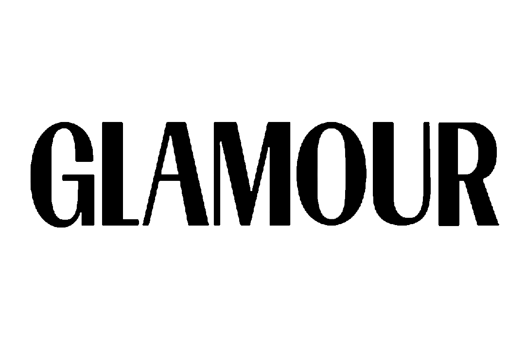 transparent background logo of Glamour in black