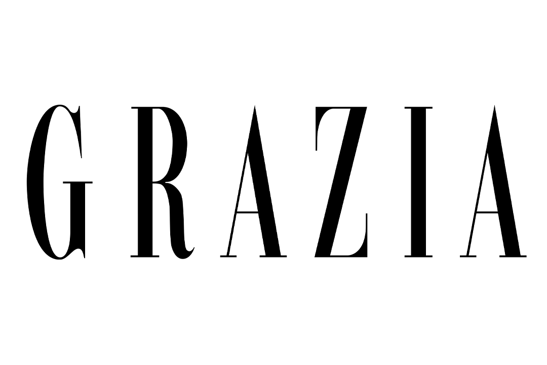 Transparent background logo of Grazia in black